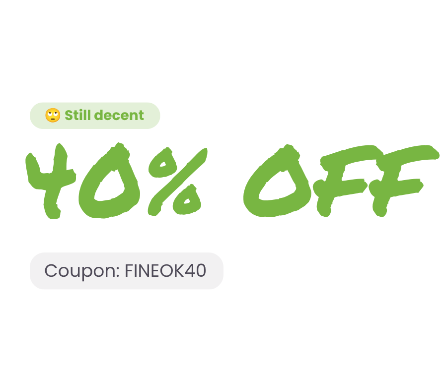 40% OFF - Coupon: FINEOK40
