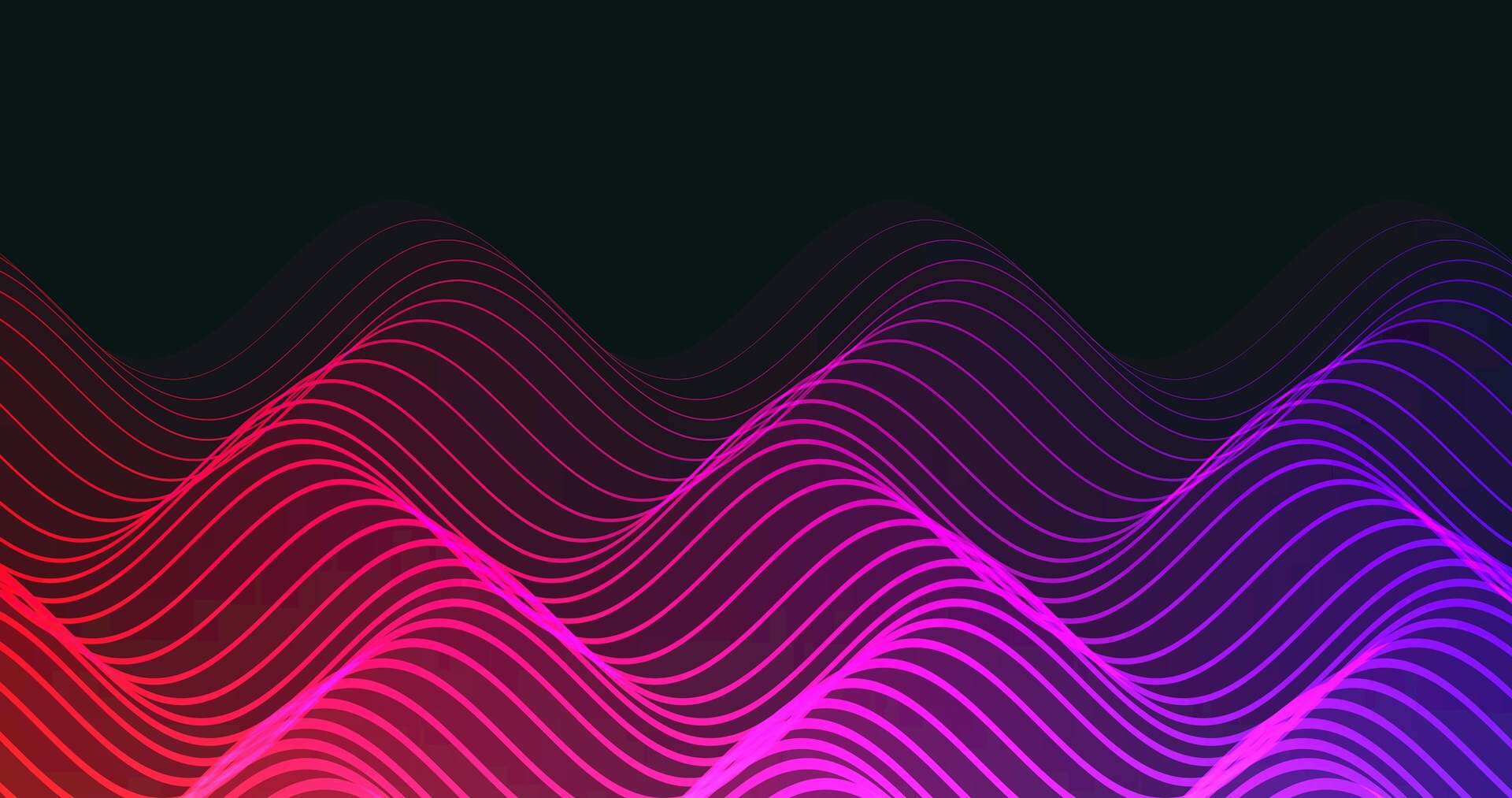 Abstract data visualisation showing flowing wave patterns representing trends in Australian grant opportunities and funding engagement October 2025